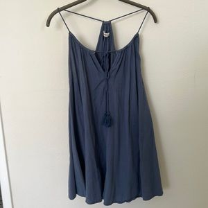 RIP CURL 🌊 Blue drawstring A-line dress